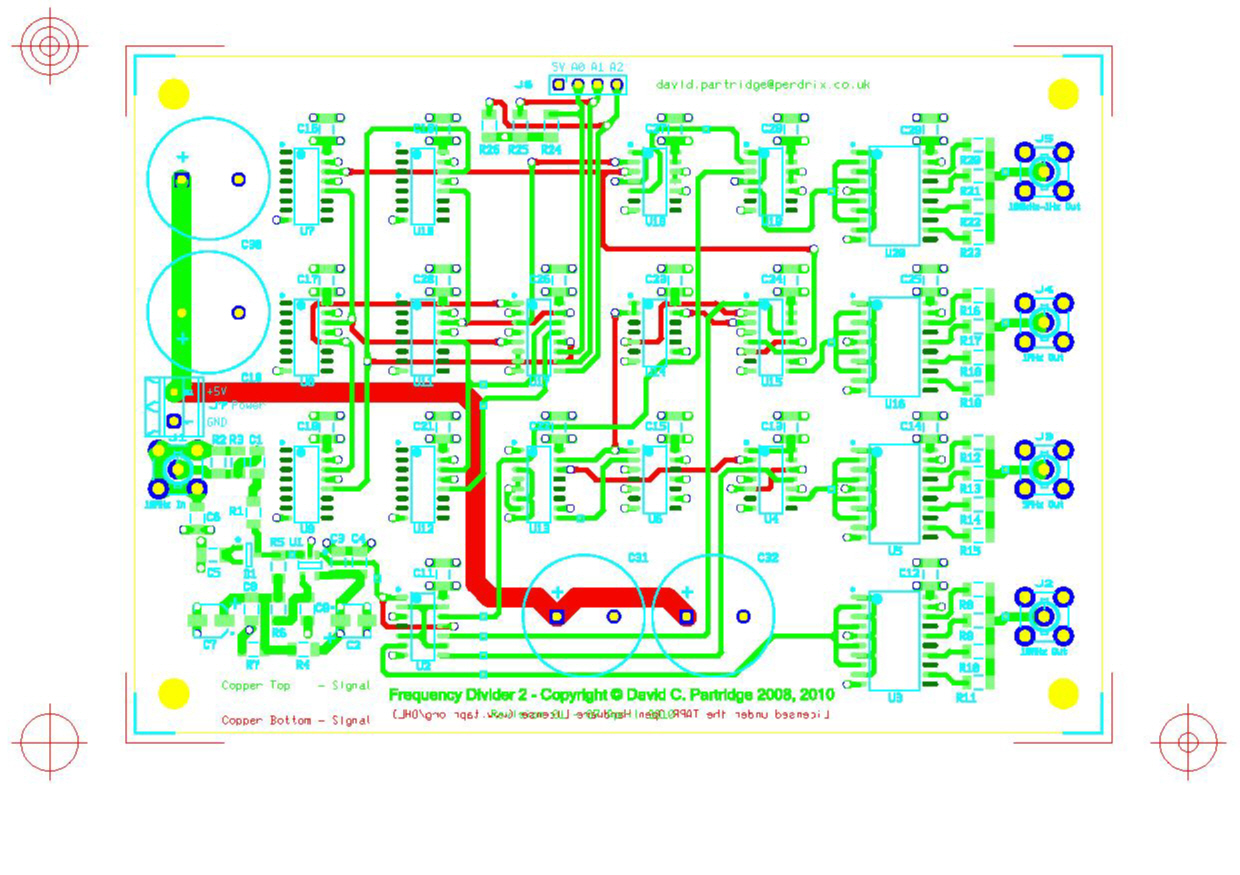PCB Layout top and bottom layers